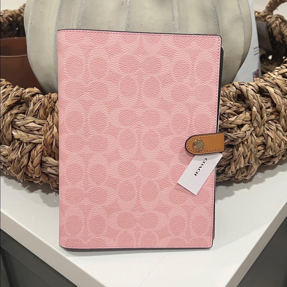 NWT 2026 COACH POWER PINK NOTEBOOk